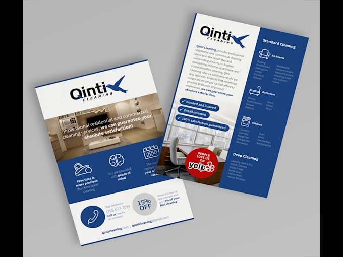 design custom business flyer, poster or leaflet