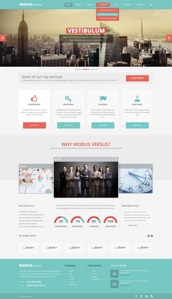 create stunning web design including full  revisions