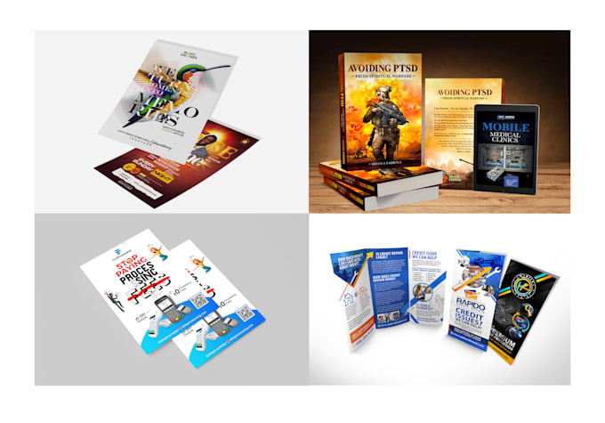 create flyer and modern graphic design for digital and print