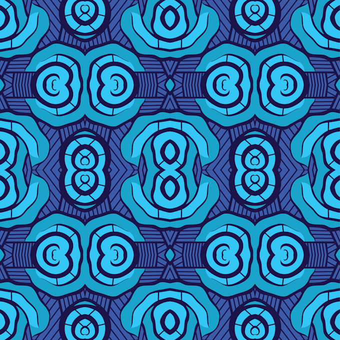 design modern or vintage ankara seamless textile pattern