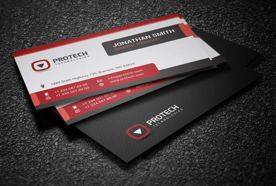 design a stylish and professional business card