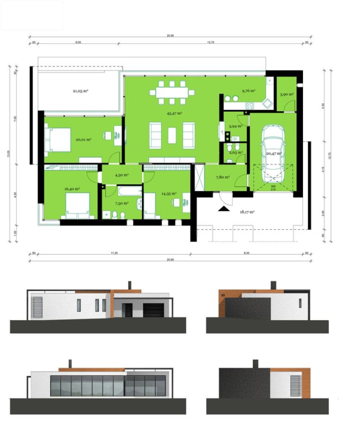 Design amazing house plan in autocad with unlimited ...