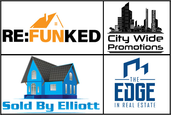 create premium real estate, construction  home logo design