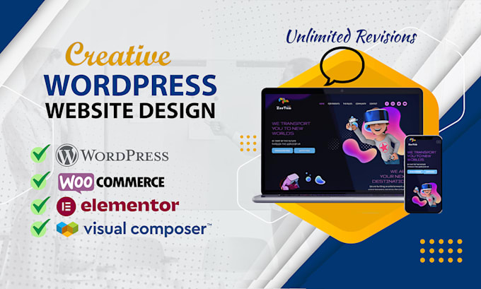 build a custom responsive wordpress website design