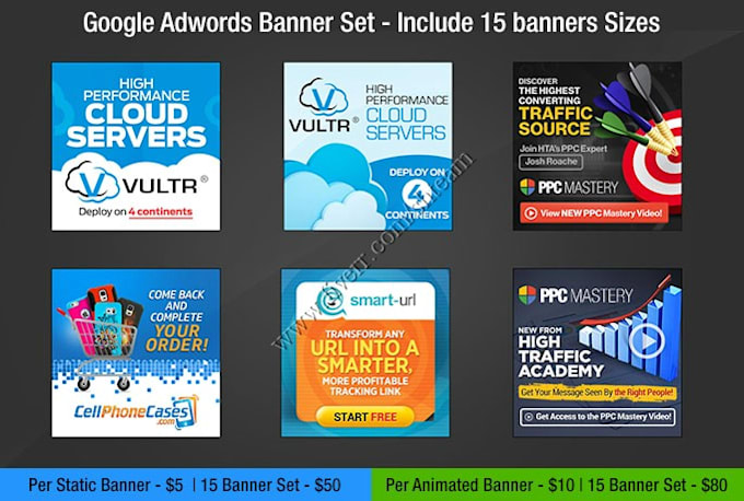 design unique static or animated banner