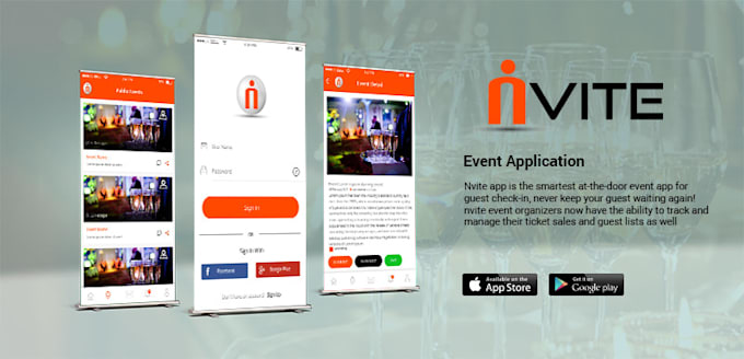 build an event management mobile app and real estate app