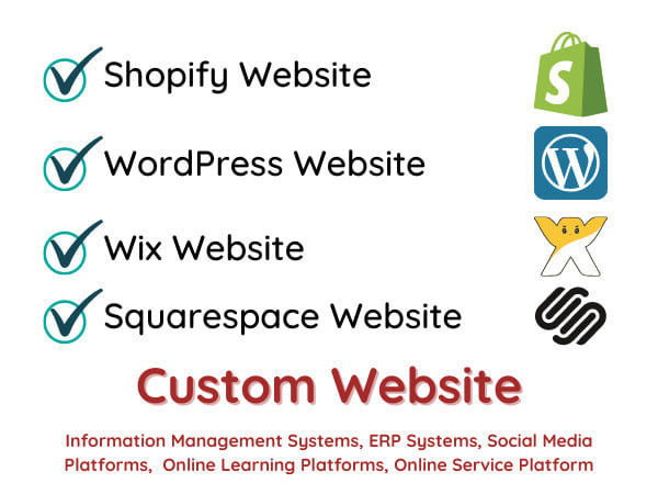 develop a custom website with database
