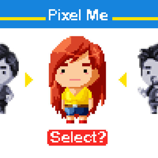 transform you in a pixel art character