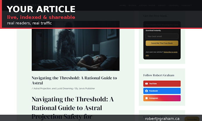 post your article on my high traffic blog
