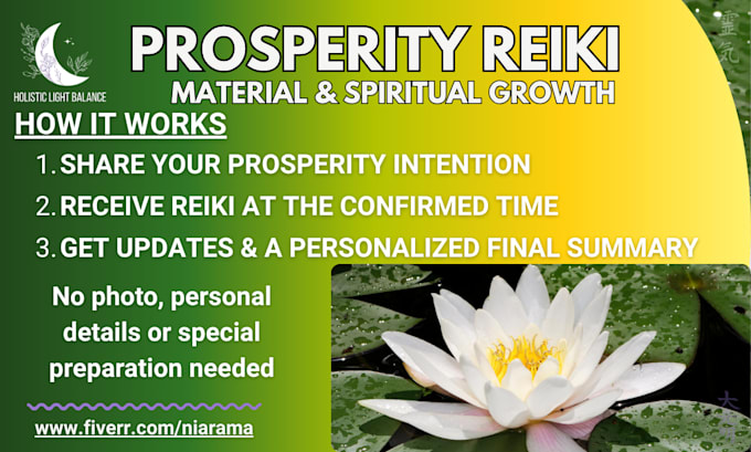do prosperity reiki for material and spiritual growth