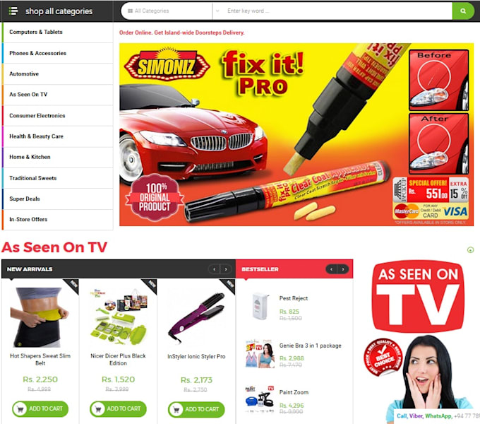 develop Responsive Website Wordpress, Bootstrap, ECommerce