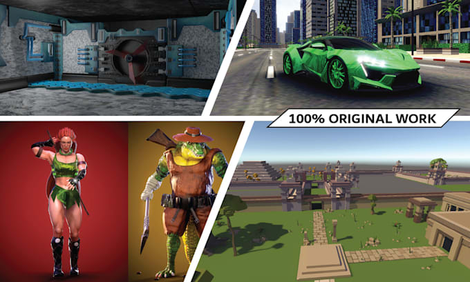 do 2d 3d unity game development for PC mobile web