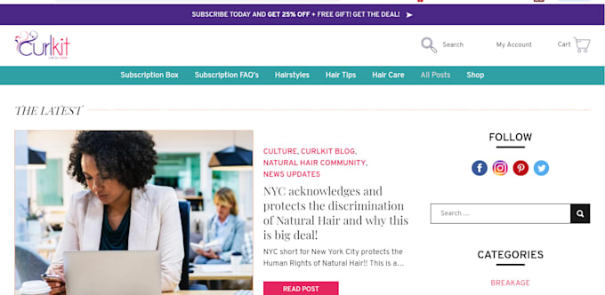 design wordpress blogging website