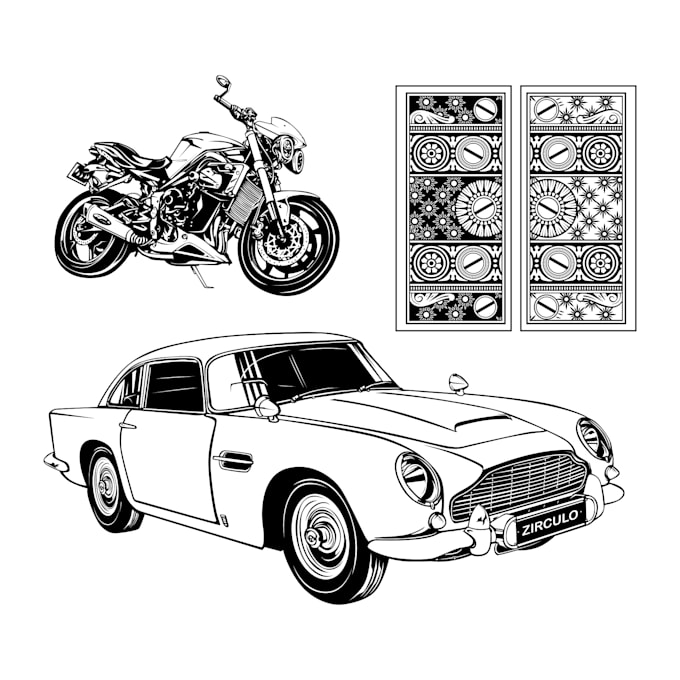 do vector tracing line art from any picture or photo