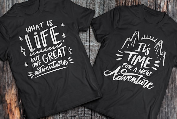 do custom tshirt design illustration logo with typography