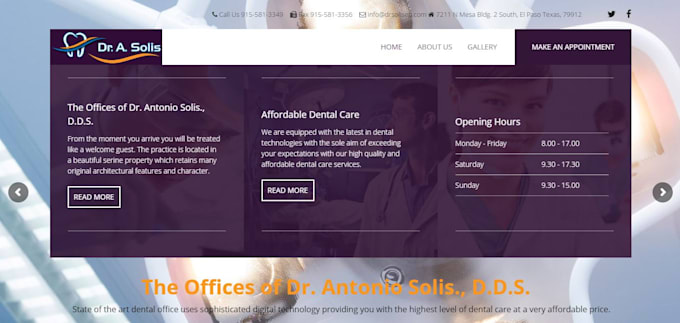 create a full website responsive SEO friendly