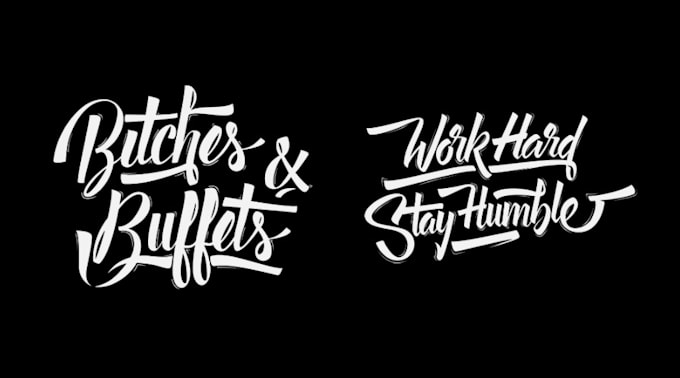 draw your quote and words in typography