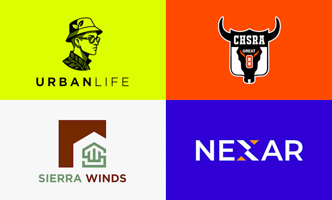 create professional minimalist logo design with copyright