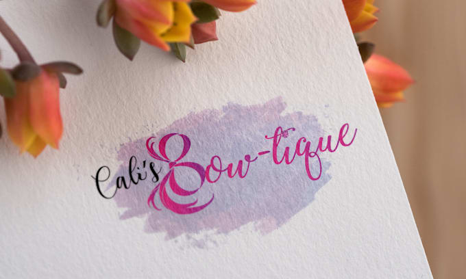 create attractive boutique or fashion logo