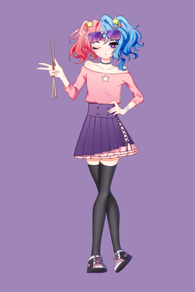 wallpapers Anime People Drawings Full Body draw cute anime style full body characters oc or fan art
