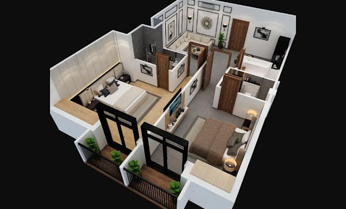 render interior and exterior spaces with precision