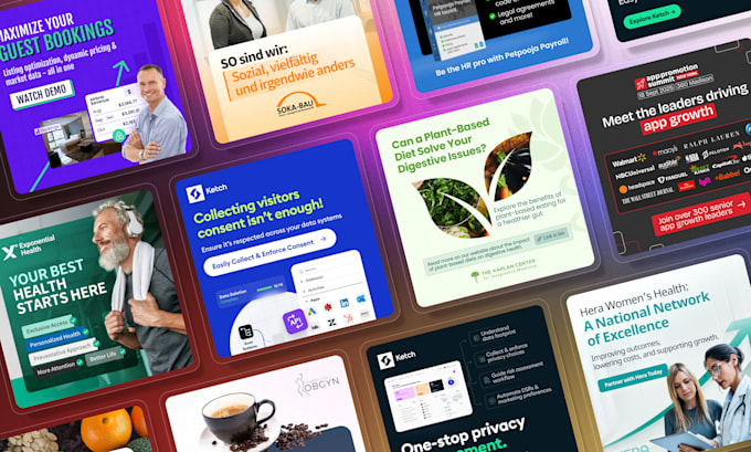 design instagram, facebook post and social media ad creative