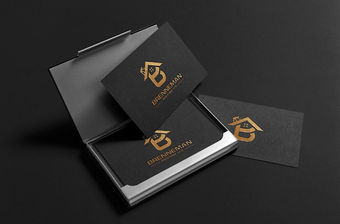 do luxury minimalist business card, logo and letterhead design