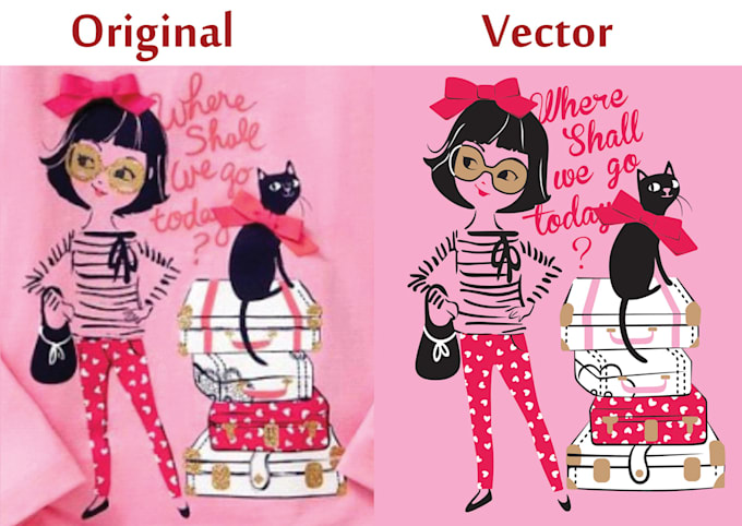 professionally vector trace, redraw, or vectorize your logo and images