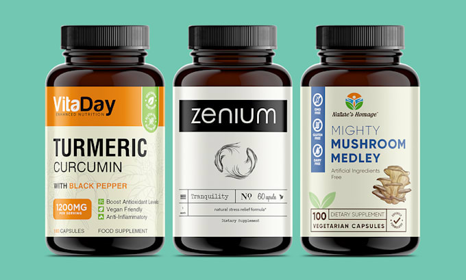 do product label, label design, cbd label design, supplement label