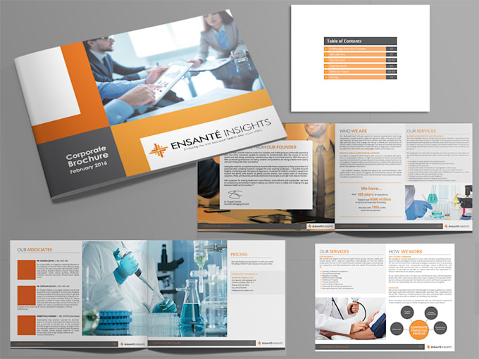 design modern annual report and corporate business report