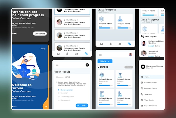 design modern and professional UI app