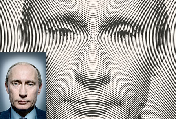 Спиральный рисунок из своей фотографии