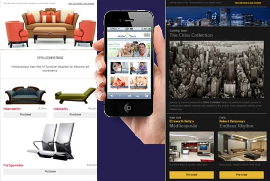 create responsive HTML email template or newsletter