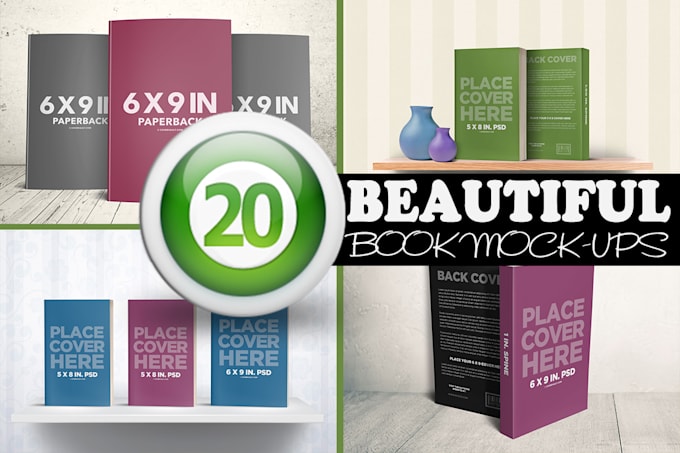provide professional book mockup services for your project