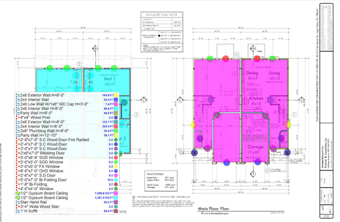 do construction cost estimation, material take off on planswift