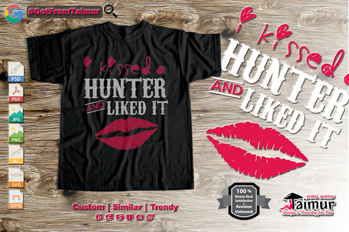customize your tshirt with typography logo design