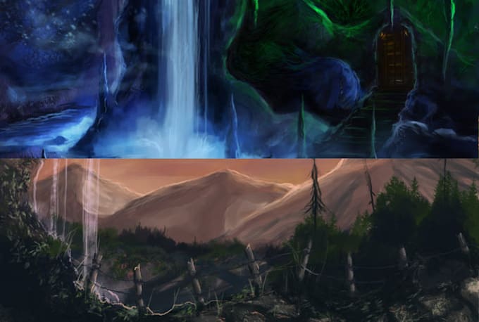paint you a concept art landscape
