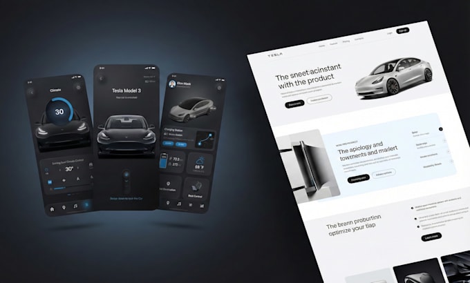 do figma design, figma website UI UX design, and mobile app UI design