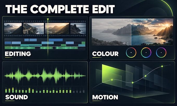 do professional video editing and post production