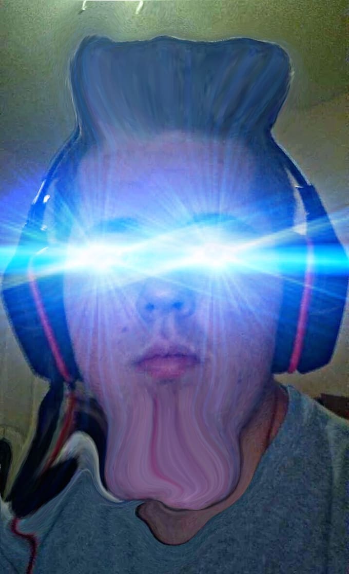 Turn your photo into the laser eye meme by Nbleeker1575 Fiverr
