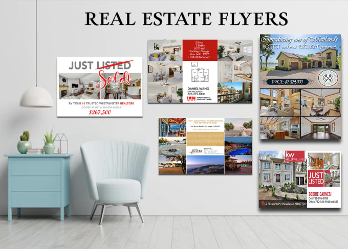create an awesome unique real estate,open house flyer