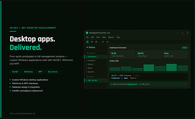 develop desktop application in vb dot net winforms and wpf