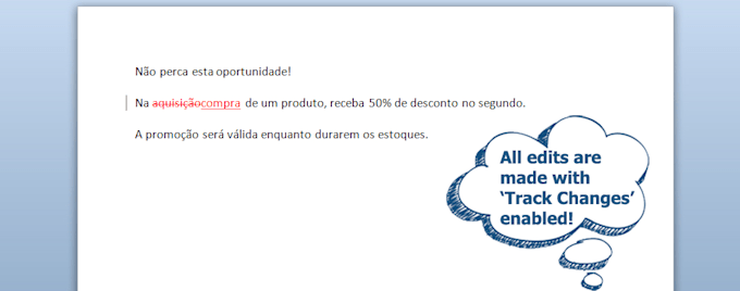 proofread and edit your file in brazilian portuguese