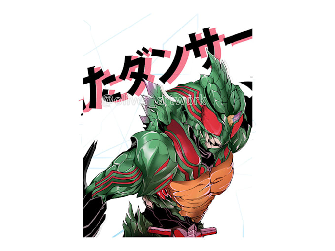 Draw armor, mecha, superhero, tokusatsu, robot, kamen rider by Oliver ...