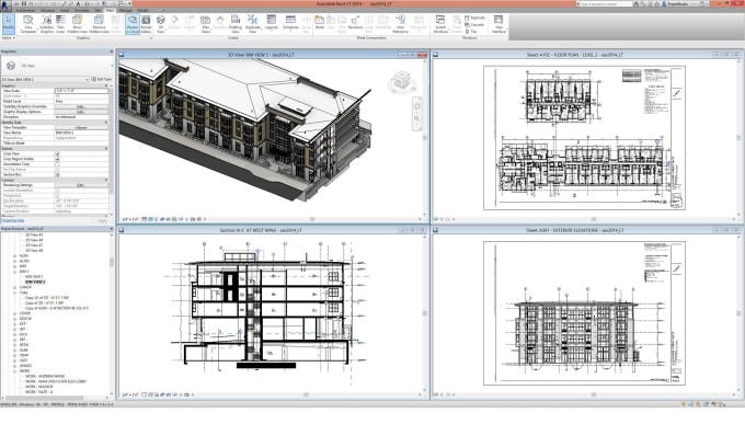 revit 3d drawing
