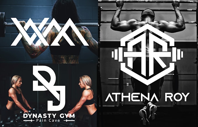 do modern  fitness,gym, warrior, sports and monogram 3d logo