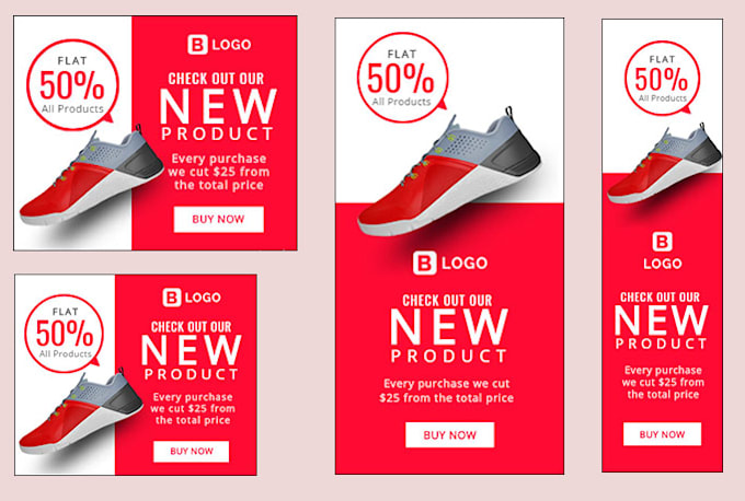 design unique animated,static ad banner