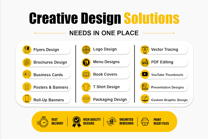 be your professional graphic designer for any design need