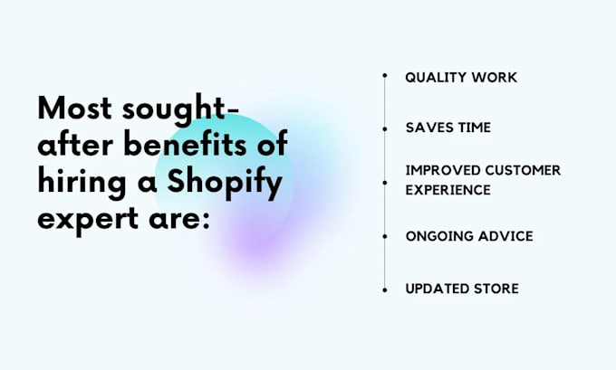 do shopify customer support, store management, and be your pro shopify expert