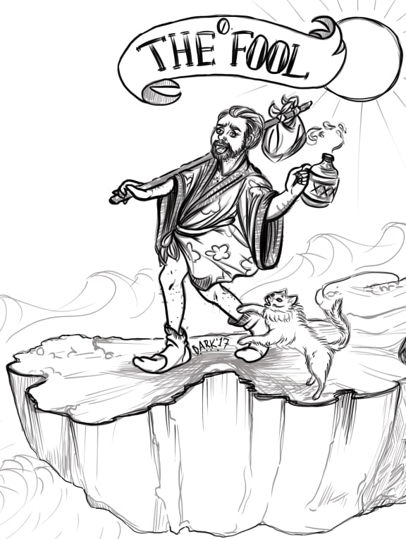 draw you as a custom tarot card illustration